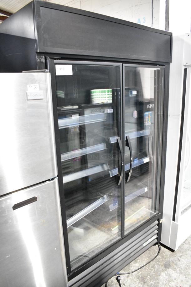 2021 True TVM-48SL-HC Metal Commercial 2 Door Reach In Cooler Merchandiser w/ Metal Shelves. 115 Volts, 1 Phase. Tested and Working! - Image 2 of 9