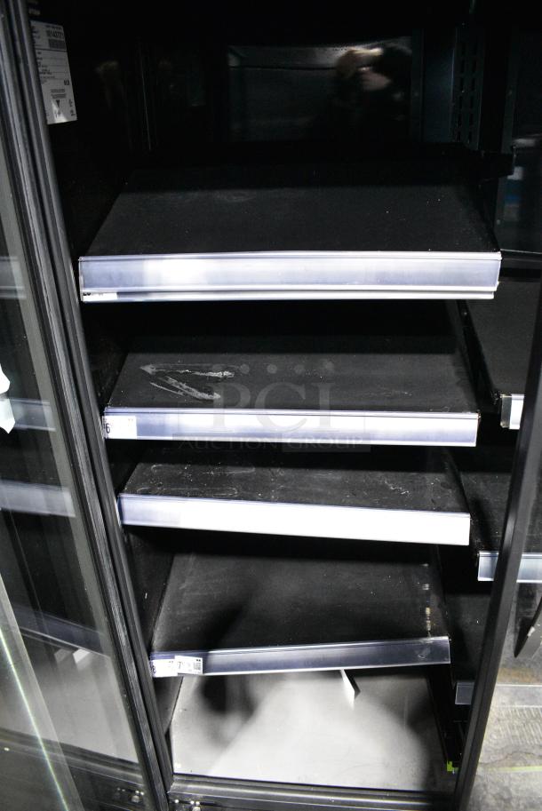 2021 True TVM-48SL-HC Metal Commercial 2 Door Reach In Cooler Merchandiser w/ Metal Shelves. 115 Volts, 1 Phase. Tested and Working! - Image 6 of 9