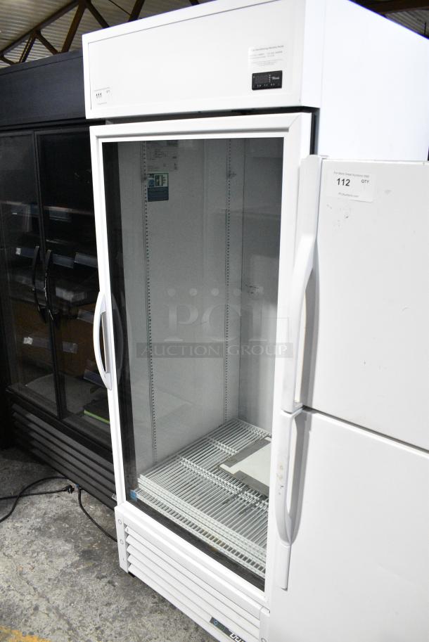 2021 True TSCI-600R-G-PH Metal Commercial Single Door Reach In Cooler Merchandiser w/ Poly Coated Racks. 115 Volts, 1 Phase. Tested and Working! - Image 1 of 8