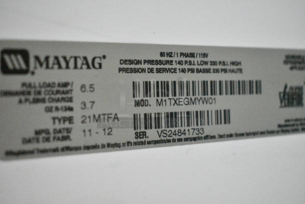Maytag M1TXEGMYW01 Cooler w/ Freezer. 115 Volts, 1 Phase. Tested and Working! - Image 8 of 9