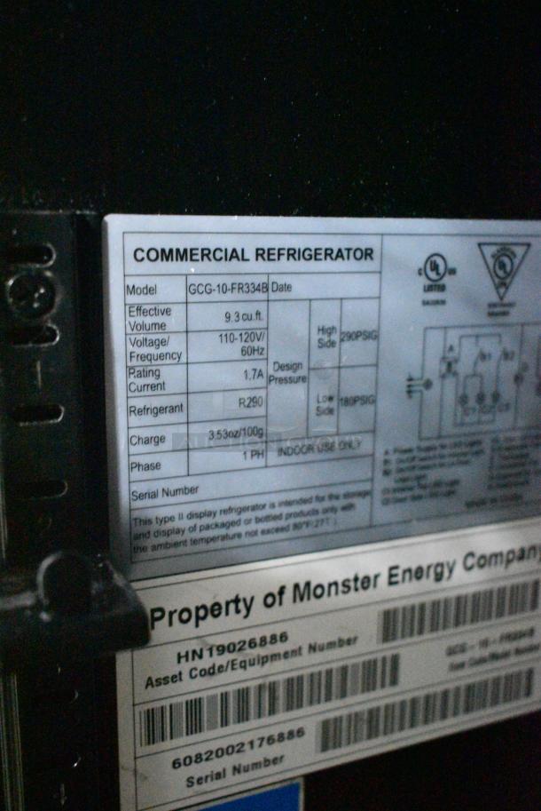 IDW GCG-10-FR334B Metal Commercial Single Door Reach In Cooler Merchandiser. 115 Volts, 1 Phase. Tested and Working! - Image 6 of 6