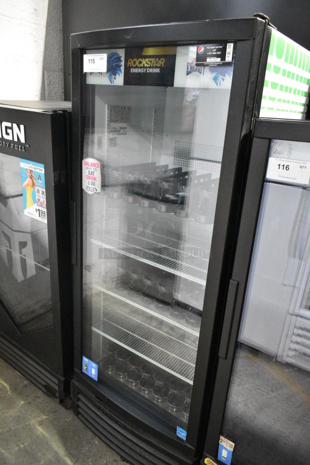 IDW G-12-F334B-HC Metal Commercial Single Door Reach In Cooler Merchandiser w/ Poly Coated Racks. 115 Volts, 1 Phase. Tested and Working! - Image 2 of 6