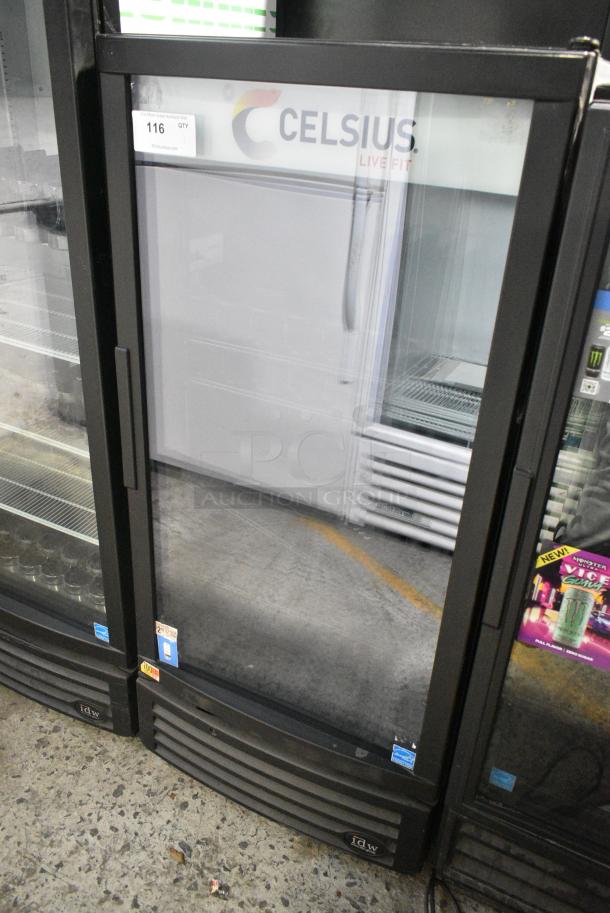 IDW G-10-F334B Metal Commercial Single Door Reach In Cooler Merchandiser w/ Poly Coated Racks. 115 Volts, 1 Phase. Tested and Working! - Image 1 of 7