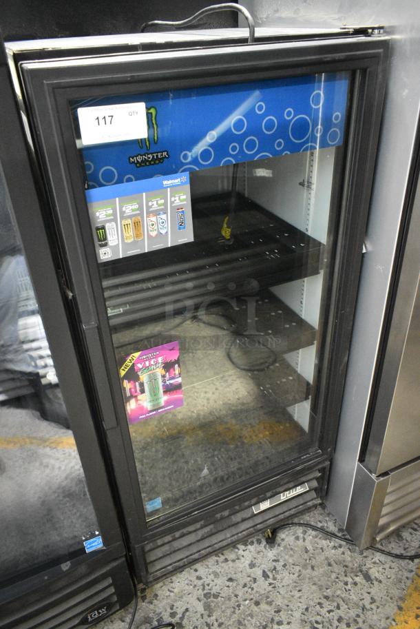 2017 True GDM-10-HC-LD Metal Commercial Single Door Reach In Cooler Merchandiser w/ Poly Coated Racks. 115 Volts, 1 Phase. Tested and Working! - Image 1 of 6