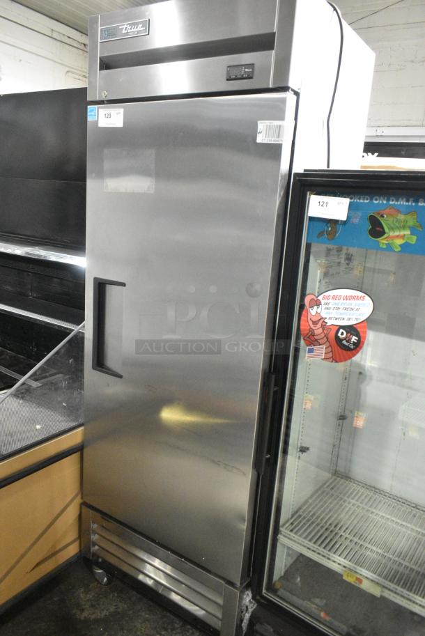 2019 True T-19F-HC Stainless Steel Commercial Single Door Reach In Freezer on Commercial Casters. 115 Volts, 1 Phase. Tested and Working! - Image 1 of 6
