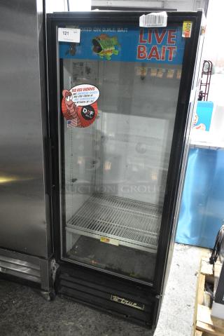 True GDM-12 Metal Commercial Single Door Reach In Cooler Merchandiser. 115 Volts, 1 Phase. Tested and Working!