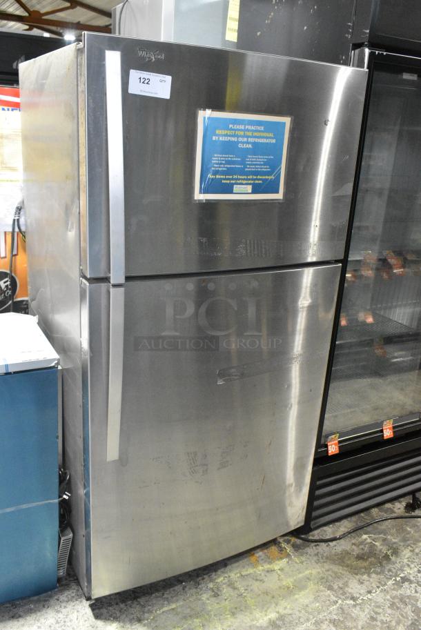 Whirlpool WRT511SZDM00 Stainless Steel Cooler w/ Freezer. 115 Volts, 1 Phase. Tested and Powers On But Does Not Get Cold - Image 1 of 8