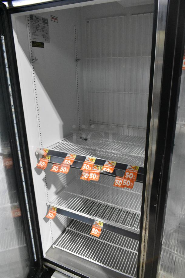2017 True GDM-72F-HC Metal Commercial 3 Door Reach In Freezer Merchandiser w/ Poly Coated Racks. 115/208-230 Volts, 1 Phase. Tested and Working! - Image 5 of 8