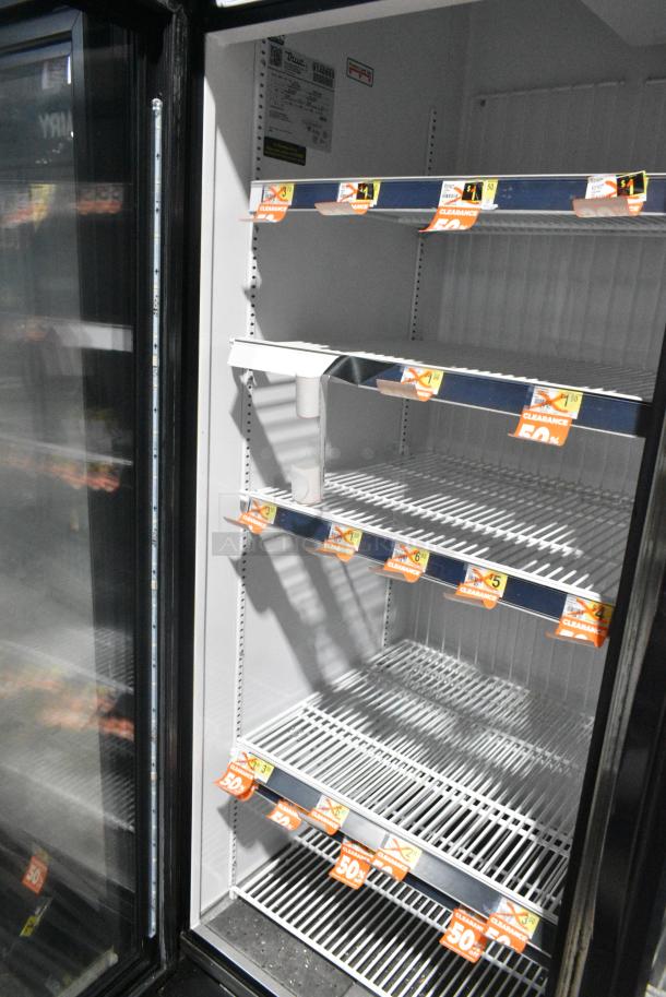 2017 True GDM-72F-HC Metal Commercial 3 Door Reach In Freezer Merchandiser w/ Poly Coated Racks. 115/208-230 Volts, 1 Phase. Tested and Working! - Image 4 of 8