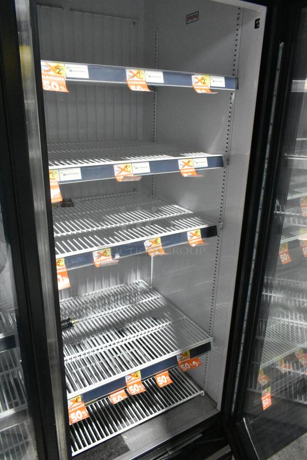 2017 True GDM-72F-HC Metal Commercial 3 Door Reach In Freezer Merchandiser w/ Poly Coated Racks. 115/208-230 Volts, 1 Phase. Tested and Working! - Image 6 of 8