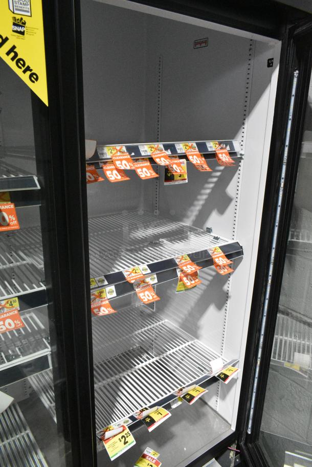2017 True GDM-72-HC Metal Commercial 3 Door Reach In Cooler Merchandiser w/ Poly Coated Racks. 115 Volts, 1 Phase. Tested and Working! - Image 4 of 8