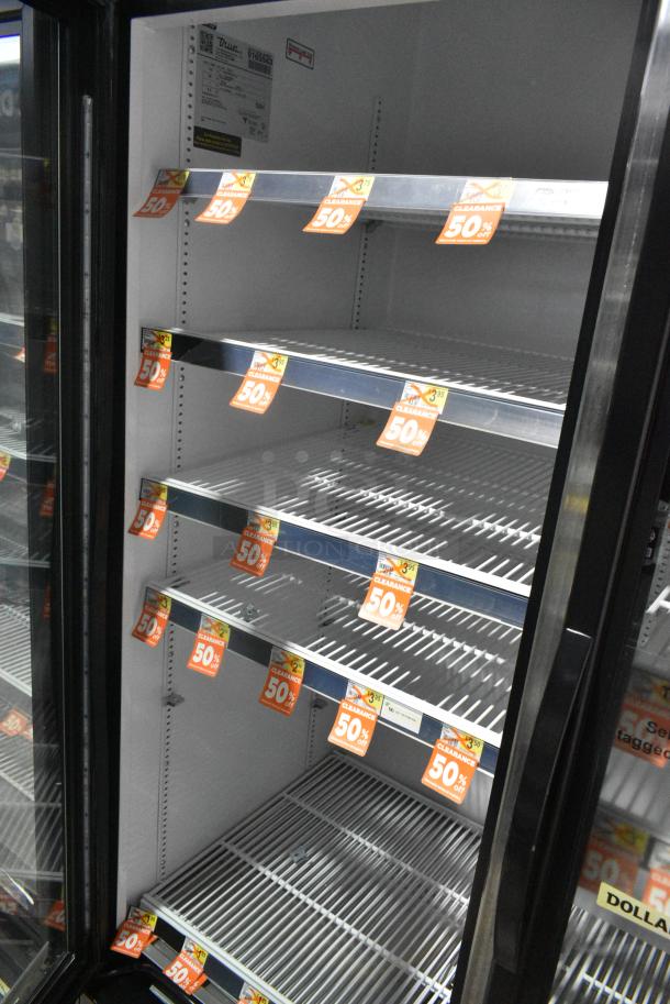 2017 True GDM-72-HC Metal Commercial 3 Door Reach In Cooler Merchandiser w/ Poly Coated Racks. 115 Volts, 1 Phase. Tested and Working! - Image 6 of 8