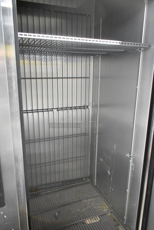 2019 True T-49F-HC Stainless Steel Commercial 2 Door Reach In Freezer w/ Poly Coated Racks on Commercial Casters. 115 Volts, 1 Phase. Tested and Working! - Image 6 of 8