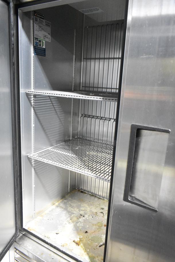 2019 True T-49F-HC Stainless Steel Commercial 2 Door Reach In Freezer w/ Poly Coated Racks on Commercial Casters. 115 Volts, 1 Phase. Tested and Working! - Image 7 of 8