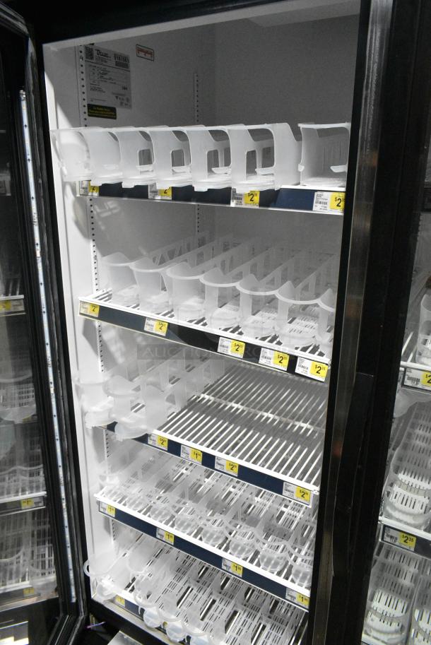 2017 True GDM-49-HC Metal Commercial 2 Door Reach In Cooler Merchandiser w/ Poly Coated Racks. 115 Volts, 1 Phase. Tested and Working! - Image 5 of 8