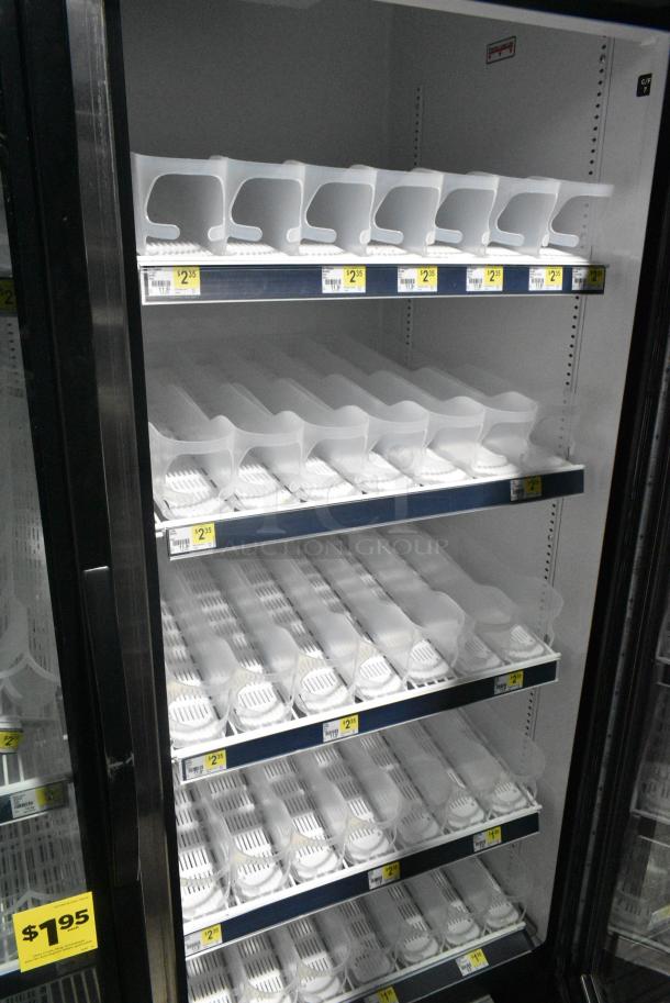 2017 True GDM-49-HC Metal Commercial 2 Door Reach In Cooler Merchandiser w/ Poly Coated Racks. 115 Volts, 1 Phase. Tested and Working! - Image 6 of 8