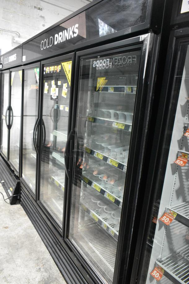 2017 True GDM-72-HC Metal Commercial 3 Door Reach In Cooler Merchandiser w/ Poly Coated Racks. 115 Volts, 1 Phase. Tested and Working! - Image 2 of 7