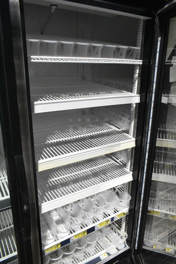 2017 True GDM-72-HC Metal Commercial 3 Door Reach In Cooler Merchandiser w/ Poly Coated Racks. 115 Volts, 1 Phase. Tested and Working! - Image 5 of 7
