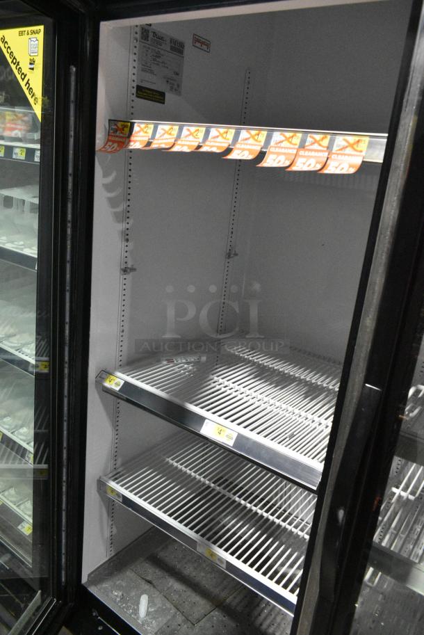 2017 True GDM-72-HC Metal Commercial 3 Door Reach In Cooler Merchandiser w/ Poly Coated Racks. 115 Volts, 1 Phase. Tested and Working! - Image 6 of 7