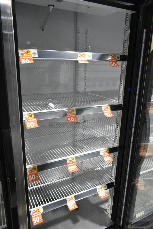 2017 True GDM-72-HC Metal Commercial 3 Door Reach In Cooler Merchandiser w/ Poly Coated Racks. 115 Volts, 1 Phase. Tested and Working! - Image 5 of 8