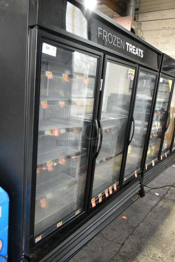 2016 True GDM-72F-HC Metal Commercial 3 Door Reach In Freezer Merchandiser w/ Poly Coated Racks. 115/208-230 Volts, 1 Phase. Tested and Working! - Image 2 of 9