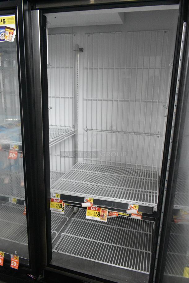 2016 True GDM-72F-HC Metal Commercial 3 Door Reach In Freezer Merchandiser w/ Poly Coated Racks. 115/208-230 Volts, 1 Phase. Tested and Working! - Image 6 of 9