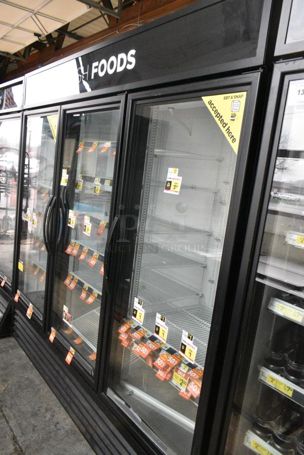 2016 True GDM-72-HC Metal Commercial 3 Door Reach In Cooler Merchandiser w/ Poly Coated Racks. 115 Volts, 1 Phase. Tested and Working! - Image 2 of 7