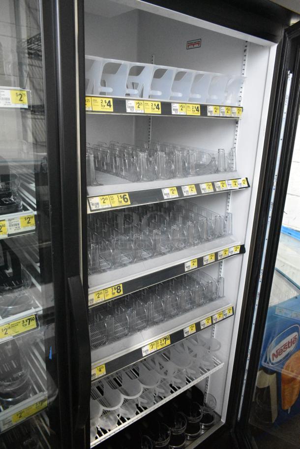 2016 True GDM-49-HC Metal Commercial 2 Door Reach In Cooler Merchandiser w/ Poly Coated Racks. 115 Volts, 1 Phase. Tested and Working! - Image 5 of 7