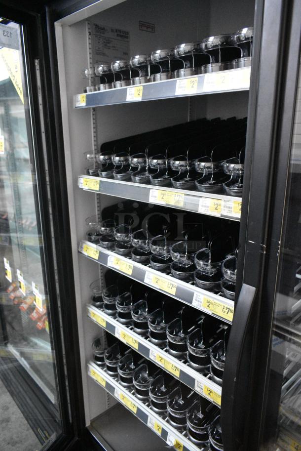 2016 True GDM-49-HC Metal Commercial 2 Door Reach In Cooler Merchandiser w/ Poly Coated Racks. 115 Volts, 1 Phase. Tested and Working! - Image 6 of 7
