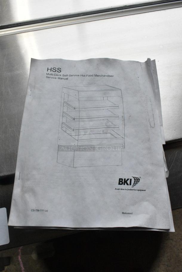BRAND NEW SCRATCH AND DENT! 2016 BKI HSS4-2TSQ Stainless Steel Commercial Floor Style 2 Tier Warming Display Case Merchandiser. 230 Volts, 1 Phase. - Image 5 of 5