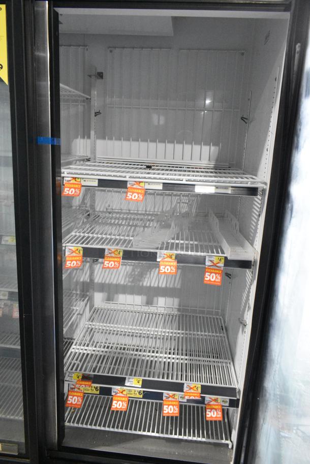 2016 True GDM-72F-HC Metal Commercial 3 Door Reach In Freezer Merchandiser w/ Poly Coated Racks. 115/208-230 Volts, 1 Phase. Tested and Working! - Image 5 of 8