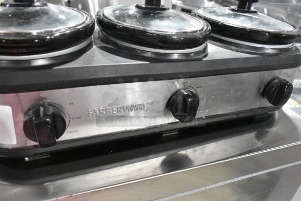 Farberware BS-318US Countertop 3 Well Slow Cooker. 120 Volts, 1 Phase. - Image 3 of 8