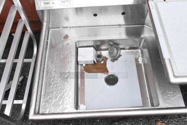 BRAND NEW SCRATCH AND DENT! Regency 600DDT36L 16 Gauge 3' Soiled / Dirty Dish Table - Left Drainboard. No Legs. - Image 3 of 4