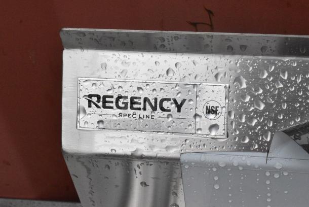 BRAND NEW SCRATCH AND DENT! Regency Stainless Steel 3 Bay Sink w/ Dual Drain Boards. Missing 2 Legs. - Image 8 of 8