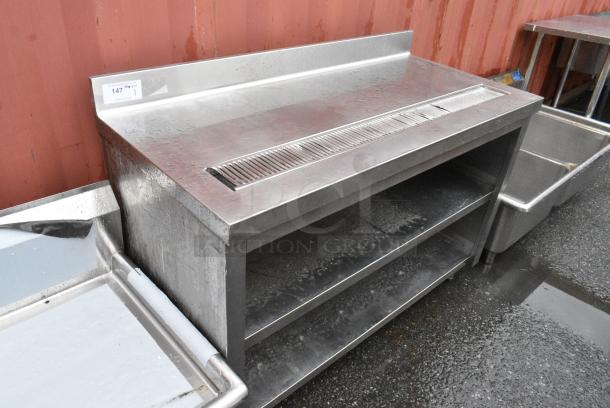 Stainless Steel Soda Station w/ 2 Under Shelves and Back Splash. - Image 1 of 5