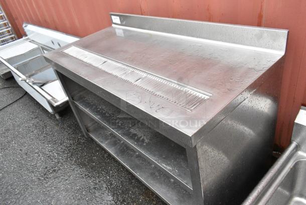 Stainless Steel Soda Station w/ 2 Under Shelves and Back Splash. - Image 2 of 5
