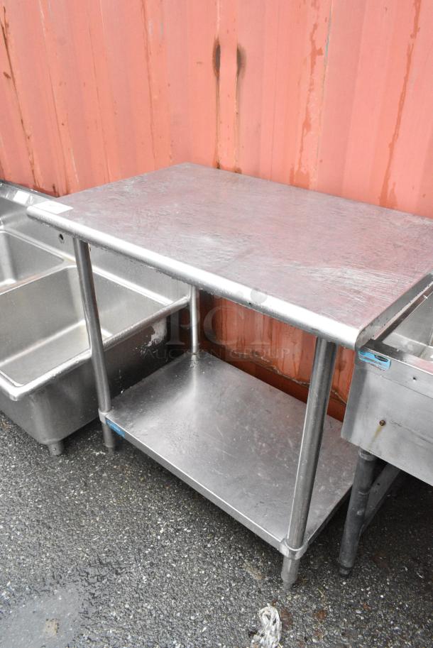 Stainless Steel Table w/ Under Shelf. - Image 2 of 5