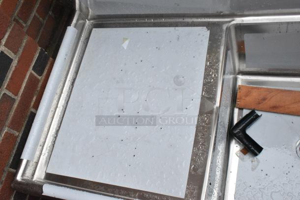 BRAND NEW SCRATCH AND DENT! Regency 600S32424224 Stainless Steel 3 Bay Sink w/ Dual Drain Boards. Missing 2 Legs. - Image 7 of 8