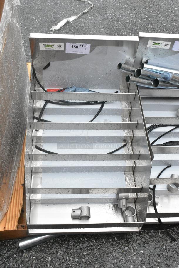 BRAND NEW SCRATCH AND DENT! Regency 600LDR2618 18" Five-Tiered Stainless Steel Liquor Display Rack - 26" Deep. No Legs. - Image 1 of 5