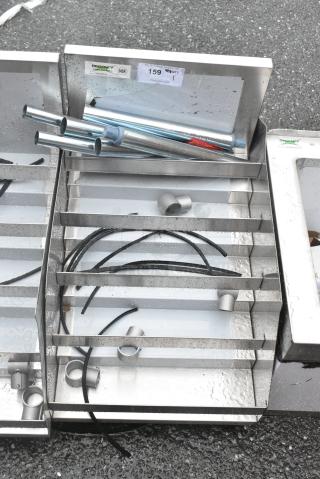 BRAND NEW SCRATCH AND DENT! Regency 600LDR2618 18" Five-Tiered Stainless Steel Liquor Display Rack - 26" Deep.