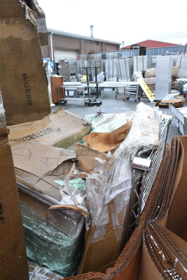 8 BRAND NEW SCRATCH AND DENT! Items Including 600ES3060G Regency 30" x 60" 16-Gauge Stainless Steel Equipment Stand with Galvanized Undershelf, 600UT2472S Regency Adjustable Stainless Steel Work Table Undershelf for 24" x 72" Tables - 18 Gauge, 600TSB2448S Regency 24" x 48" 16-Gauge Stainless Steel Commercial Work Table with 4" Backsplash and Undershelf. 8 Times Your Bid! May Be Missing Pieces. - Image 6 of 7