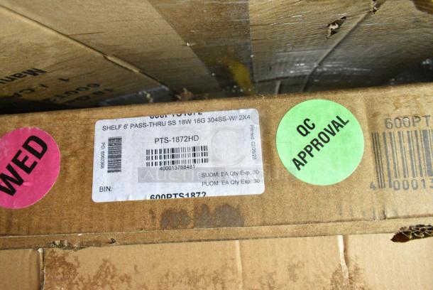 10 BRAND NEW SCRATCH AND DENT! Items Including Koala Kare Diaper Changing Station, 600PTS1872 Regency 16-Gauge Type 304 Stainless Steel Pass-Through Shelf - 18" x 72", 600STPR20KD Regency 20 Pan Aluminum Steam Table Pan Rack - Unassembled, 600TSSB3060S Regency Spec Line 30" x 60" 14 Gauge Stainless Steel Commercial Work Table with 4" Backsplash and Undershelf. 10 Times Your Bid! May Be Missing Pieces. - Image 4 of 6