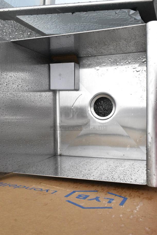 BRAND NEW SCRATCH AND DENT! Stainless Steel Single Bay Sink. No Legs. - Image 4 of 4