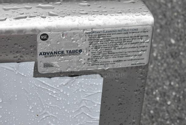 BRAND NEW SCRATCH AND DENT! Advance Tabco Stainless Steel 2 Bay Sink. No Legs. - Image 6 of 6