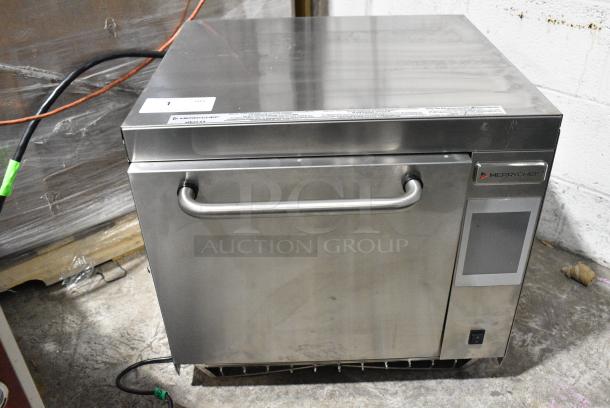 BRAND NEW SCRATCH AND DENT! 2024 Merrychef eikon e3 Stainless Steel Commercial Countertop Electric Powered Rapid Cook Oven. 208/240 Volts, 1 Phase. - Image 1 of 10