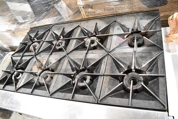 Vulcan 48C-8BP Stainless Steel Commercial Natural Gas Powered 8 Burner Range w/ Convection Oven. - Image 9 of 13