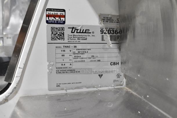 2017 True THAC-36 Metal Commercial Horizontal Open Air Cooler on Commercial Casters. 115 Volts, 1 Phase. Tested and Working! - Image 9 of 10