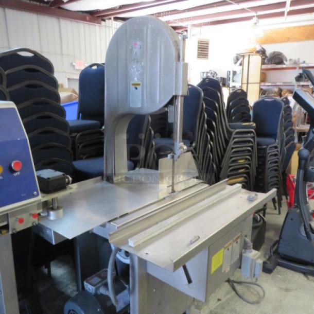 One Biro Meat/Bone Bandsaw On Casters. 220 Volt. 3 Phase. Model# 3334. - Image 2 of 5