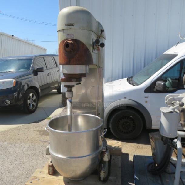 One HOBART 140 Quart Stand Mixer With Bowl ANd Paddle. Model # V1401. 230 Volt. 3 Phase. 5hp. - Image 1 of 5
