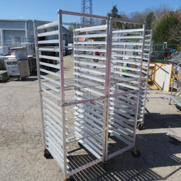 One Double Speed Rack On Casters. 41.5X26.5X69 - Image 1 of 1